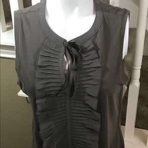 Ann Taylor Loft sleeveless top Dark brn lg